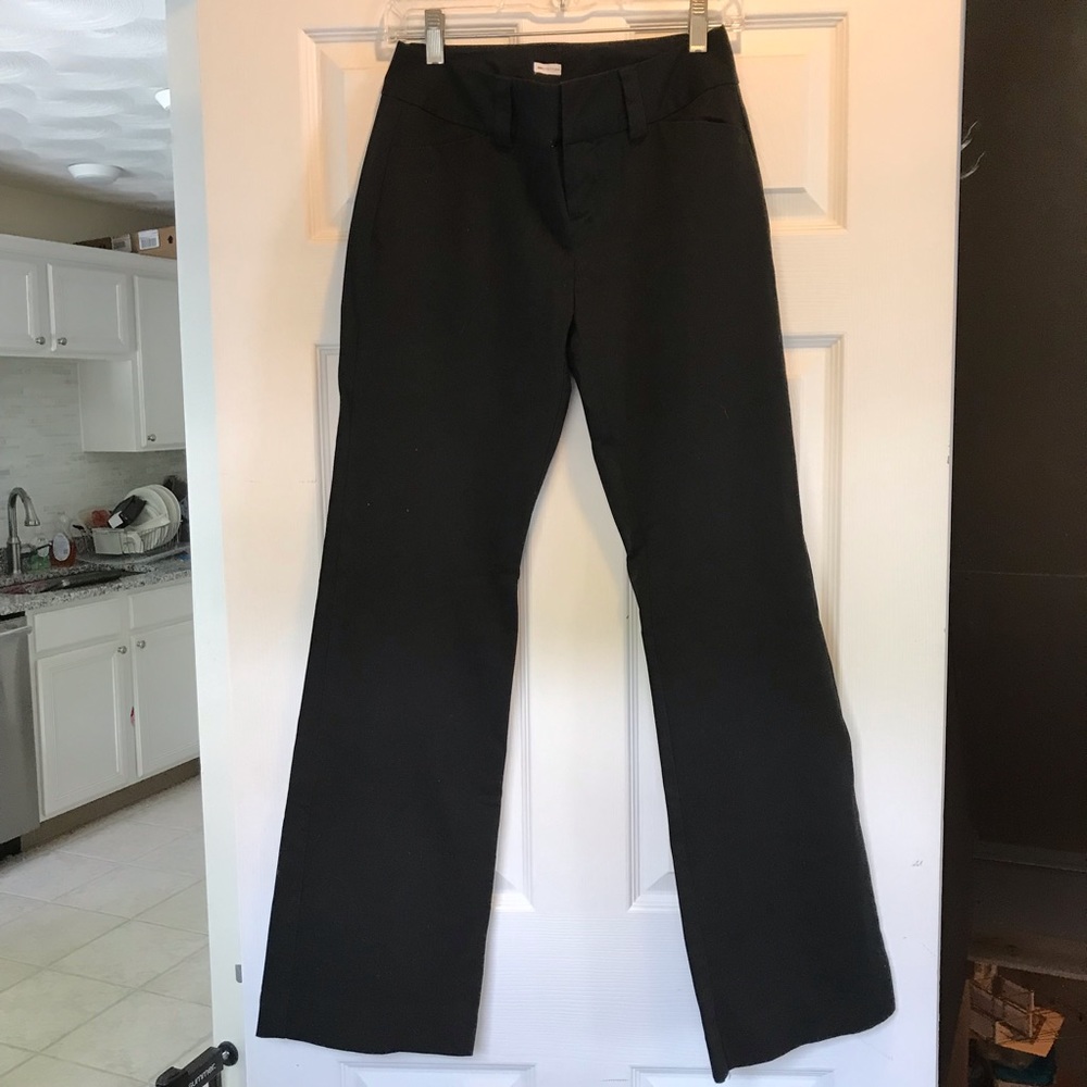 GAP Black Cotton/Spandex Dress Pants